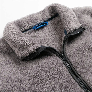 Custom Design Sherpa Polar Fleece <b>Bomber</b> <b>Jacket</b> Streetwear Waterproof Reversible High Street Style Winter Polar Fleece <b>Jacket</b> - Product Image 3