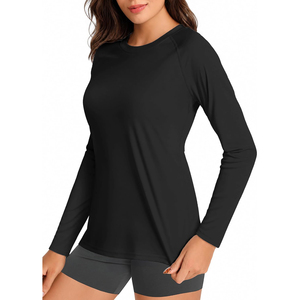 Unisex Orange Full Sleeve Rash Guard Quick Dry Polyester Swim Top with Front Logo UPF50+ Anti-Bacterial Eco-Friendly <b>for</b> Adults - Product Image 5