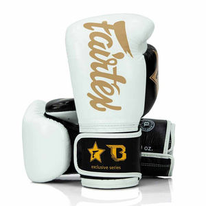 Gants de boxe Muay Thai Fairtex personnalisés, design imprimé, équipement d'entraînement professionnel de kickboxing, logo personnalisé, cuir PU, Boxeo - Product Image 1