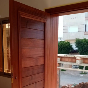 Portes intérieures en bois de manguier massif au design moderne, imperméables et écologiques, pour maisons et meubles de maison, utilisation intérieure/extérieure, taille 7x3 - Product Image 1