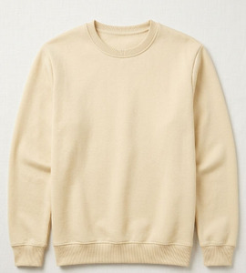 Sweat-shirt en molleton à col rond pour homme, manches longues, tissu tricoté, bouton, impression de logo personnalisé, service OEM, vente en gros - Product Image 1
