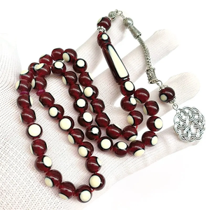 Tasbih musulman en résine, chapelet islamique, perles de prière, 33 pièces, Tespih, accessoires arabes pour hommes, cadeau du Ramadan, Misbaha - Product Image 6