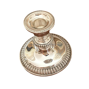 Portavelas cónico de aluminio con acabado de níquel para decoración de iluminación del hogar otros candelabros linternas y tarros de velas - Product Image 1