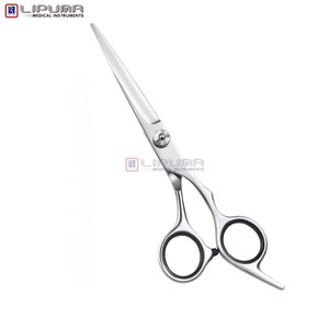 Ciseaux de barbier ergonomiques à tension réglable, ultra-affûtés, en acier inoxydable, outil professionnel de coupe de cheveux pour salon de beauté - Product Image 5
