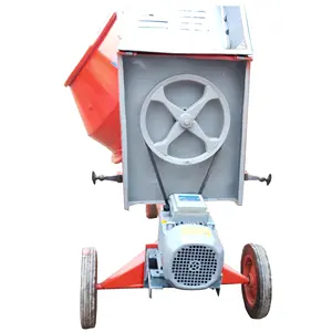 Durable tragbare mit drei feste räder betonmischer 400 liter verwendet elektrische motor 220V 50Hz trommel dicke 2.0mm 2.8mm
