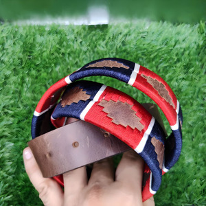 Cinturón de Cuero Crazy Horse Tradicional Bordado con Hebilla de Metal Sólido, Diseñado para Atuendos Diarios y Estilo al Aire Libre - Product Image 4