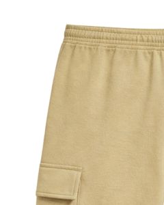 Khaki Mens Cargo Shorts <b>Elastic</b> Waist Drawstring Casual Streetwear Cargo Shorts With Side Pockets Summer Shorts OEM Manufacturer - Product Image 3