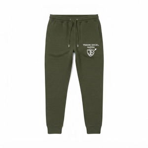 Pantalon de jogging décontracté en coton noir léger et respirant pour homme Trade Excel Impex, taille élastique avec cordon de serrage, coupe décontractée, jambe droite - Product Image 6