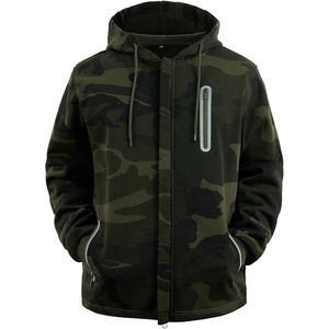 Sudadera con Capucha de Forro Polar para Hombre, Mezcla de Algodón y Spandex, con Bolsillo Canguro y Cordón Ajustable, Estilo Casual y Ecológico - Product Image 1