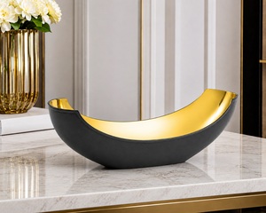 Vantage Bols ronds en métal plaqué or design Hot Design Bol de vaisselle bon marché pour la maison Bol de service pour hôtel et restaurant - Product Image 1