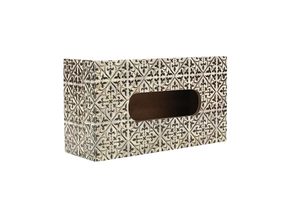 Decorative <b>Tissue</b> Box Cover Wooden <b>Pattern</b> <b>Paper</b> Holder Table <b>Tissue</b> Case for Living Room Kitchen - Product Image 3