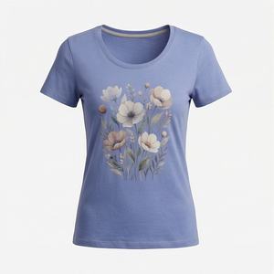 New Arrival Women's Office Wear Shirt Spring Autumn Fashion Trendy Print Casual Ladies Dress 240gsm 100% Cotton Satin <b>Sequin</b> - Product Image 1