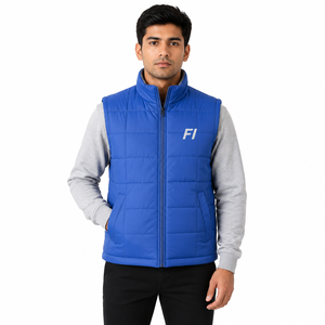 Chaleco Acolchado para Hombre, Cuello Alto, Sin Mangas, Chaqueta de Invierno Informal para Exteriores, Cálida y Ligera, OEM - Product Image 1