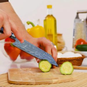 Cuchillo de Chef Personalizado Hecho a Mano Jexmoo con Hoja de Acero Inoxidable de 8 Pulgadas, Mango de Madera y Funda de Cuero - Regalo para Chef - Product Image 6