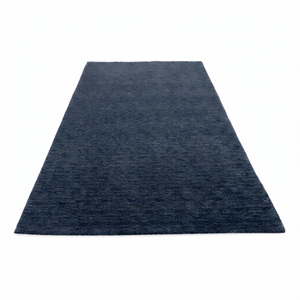 Tapis DECORDEC en laine jaune moutarde, tufté à la main, écologique, antidérapant, moderne, côtelé, à poils moyens épais, texturé uni, pour salon - Product Image 2
