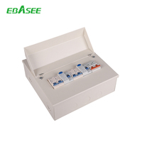 Boîtier de boîtier Ip66 en métal monophasé triphasé 8 voies EBASEE EBS11D Distribution Board Consumer Unit