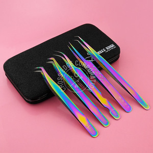 แหนบสำหรับต่อขนตาเพิ่มวอลลุ่ม45 90องศาแหนบสแตนเลส - Product Image 1