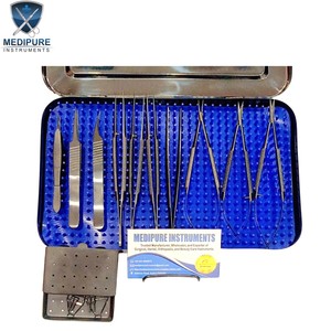 Kit de micro-chirurgie professionnel avec porte-aiguilles micro, ciseaux et pinces Acland pour la microchirurgie vasculaire, la neurochirurgie et la chirurgie plastique - Product Image 2