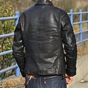 Mens <b>Genuine</b> Leather Jacket Premium Durable Classic Stylish Outerwear - Product Image 2