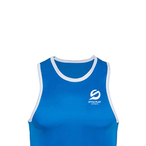 Chaleco de Entrenamiento de Boxeo Fabricado por un Fabricante Profesional, Diseño de Logotipo Personalizado, Color Sólido, Sin Mangas, Algodón Duradero y Transpirable - Product Image 3