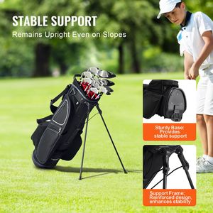 Borsa da Golf per Carrello con 14 Divisori, 11 Tasche, Leggera e Resistente, Manici Premium, Supporto per Carrello - Product Image 6