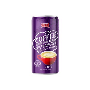 กาแฟลาเต้อาราบิก้าพร้อมดื่ม บรรจุกระป๋องอะลูมิเนียม 170 มล. VINUT ผู้นำเข้าขายส่ง รับผลิตแบรนด์ส่วนตัว OEM ODM - Product Image 1