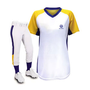 Uniforme de softbol de diseño único hecho en fábrica, uniformes de softbol con logo personalizado impreso para mujeres, hecho en Pakistán. - Product Image 4