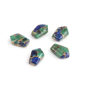 Piedra Preciosa de Cuarzo Natural Azurita Azul Verde de Forma Elegante de 7x15mm Hecha a Mano, la Más Vendida, para Fabricación de Joyería de Cobre al por Mayor - Product Image 6