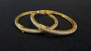 Modernas Pulseras de Cristal con Baño de Oro TISHYA DIAMOND, Aleación de Cobre, Joyería de Moda para Mujer, para Bodas y Eventos, Micro Pulseras - Product Image 3