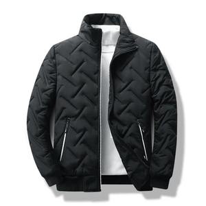 <b>Men</b> Beige Puffer <b>Jacket</b> Hood Breathable Front <b>Warm</b> Quilted Polyester Fiber Multiple Pockets Winter Outerwear Outdoor Casual - Product Image 4