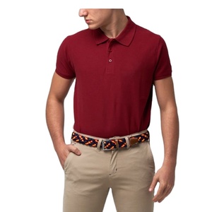 Polo de golf de negocios de verano para hombre, bordado personalizado, resistente a las arrugas, protección solar, absorbe el sudor, algodón puro - Product Image 1