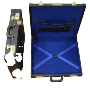 Estuche rígido de cuero para artesanías y guantes, hermoso estuche para delantales y artículos masónicos personalizados. - Product Image 6