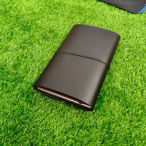 Black Leather Planner <b>Book</b> <b>A5</b> Diary Cover Office Journaling Notebook Latest Design Low Rate Good Material Card Holders Slim <b>Note</b> - Product Image 4