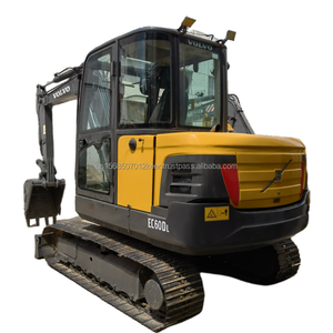 Excavatrice sur chenilles hydraulique Volvo EC60DL d'occasion, 6 tonnes, d'origine suédoise, 2018-2022, moteur Volvo, en stock, bon prix - Product Image 1