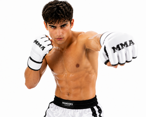 Factory Wholesale Adjustable Half-Finger Boxing Gloves MMA Fighting Muay Thai Training Martial Arts Sparring Gloves PU Leather - Product Image 1