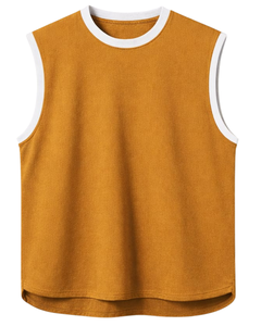 Débardeur Homme Personnalisé Sans Manches en Coton Respirant, Coupe Ample, Style Sportif Décontracté pour la Gym et l'Entraînement Estival - Product Image 1