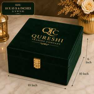 Bolsa de Noche de Terciopelo de Lujo con Caja de Regalo, Correa de Cadena y Cierre Dorado, Diseño Cuadrado para Recuerdos de Fiesta - Product Image 1