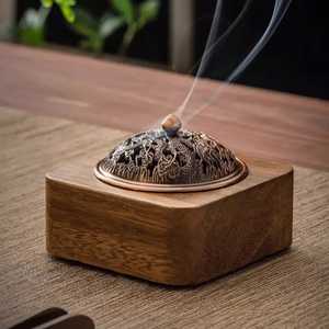 Bulk Quantity Cheap Price Wood Incense <b>Burner</b> Simple Acacia Wood Incense Stick Holder Handmade Home Decor Wooden Incense Holder - Product Image 5