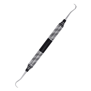 Premium #H6/7 Dental Sickle Scaler | Premium Onyx Collection Black TiN Coated Scraper | Reusable 9.5mm Ultra-Light Hollow Handle - Product Image 1