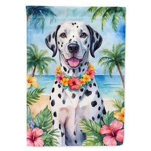 Bandera de jardín Luau dálmata Multicolor, buzón decorativo para patio, ilustraciones, camas de flores, tamaño complementario - Product Image 1