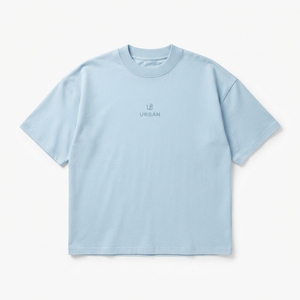เสื้อยืดทรงหลวมแบบดรอปไหล่ ผ้าคอตตอนหนา ทรงบ็อกซี่ สำหรับผู้ชาย - Product Image 6