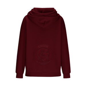 Felpa con Cappuccio Oversize da Donna in Cotone Premium con Tasca a Marsupio per <span class=keywords><strong>Abbigliamento</strong></span> Casual alla Moda - Product Image 3