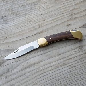 Luxury D2 Steel <b>Folding</b> Pocket <b>Knife</b> Handmade Camping Hiking Bushcraft <b>Utility</b> Premium Wooden Handle Straight Hunting Supplier - Product Image 4