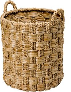 Premium Natural Rattan and Jute Woven Modern Eco-Friendly Storage <b>Basket</b> <b>Large</b> Circle Organizer for Home - Product Image 1