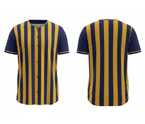 เสื้อเบสบอลคุณภาพสูงแบบสั่งทำพิเศษ พร้อมโลโก้และหมายเลขตามสั่ง |   ฐานผ้าโพลีเอสเตอร์ที่ระบายอากาศได้ดี - Product Image 1