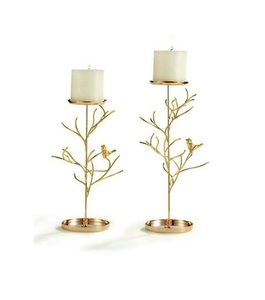 Elegant Geometric Gold Iron Lantern with Crystal Clear Glass Panels for Modern Living <b>Space</b> <b>Decoration</b> - Product Image 6