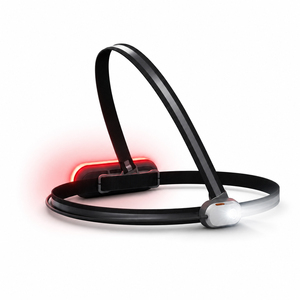 Gilet réfléchissant avec lumière avant LED rechargeable par USB, IP65, commande tactile, équipement de sécurité pour la course nocturne - Product Image 1