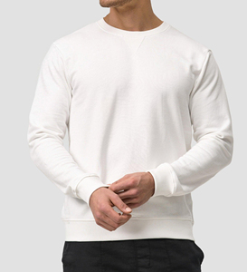 Sweat-shirt oversize en coton 100% pour l'hiver, col rond épais, imprimé personnalisé, fermeture éclair, en molleton de coton French Terry - Product Image 1
