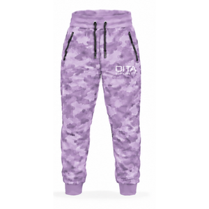 Ensemble de survêtement camouflage lilas unisexe avec veste à capuche zippée et pantalon de jogging, tenue de sport camouflage personnalisée pour l'entraînement et les loisirs - Product Image 2