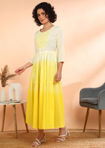 Robe longue évasée en coton brodé pour femme, séchage rapide, idéale pour l'été, les fêtes, le style de vie moderne, tenue quotidienne, meilleur prix fournisseur - Product Image 4